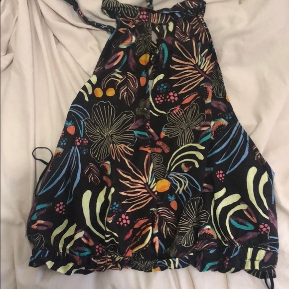 Free People Print Halter Top - Picture 1 of 3